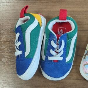 Vans Green and Blue Sporty Sneakers